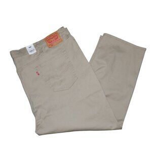 Levis 541 Athletic Fit Twill Jean Pants Men's Size 56x30 Stretch Beige/Tan NWT